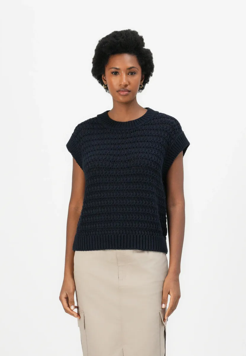 MELANIE SLEEVELESS  - Strickpullover - navy
