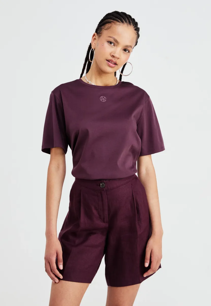 MELEA ICON TEE - T-Shirt basic - fudge/huckleber