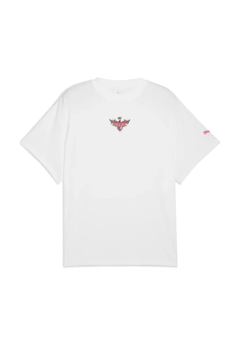 MELO ALWAYZ ON - T-Shirt print - white sun struck