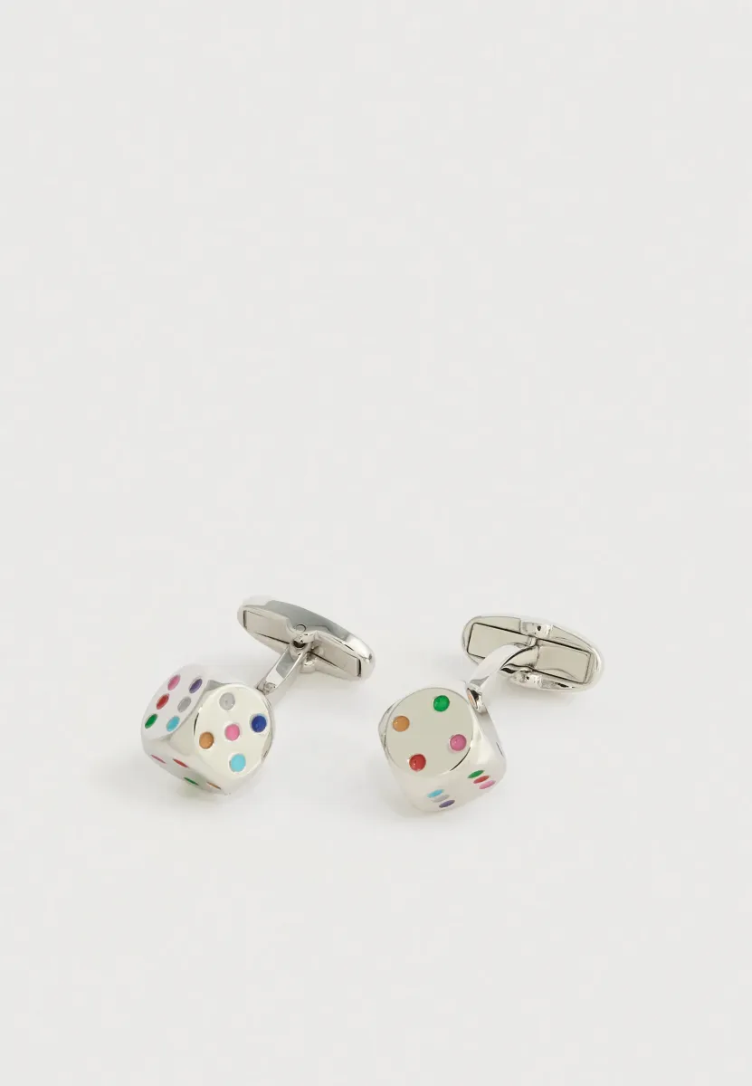 MEN CUFFLINK DICE - Manschettenknopf - multi-coloured