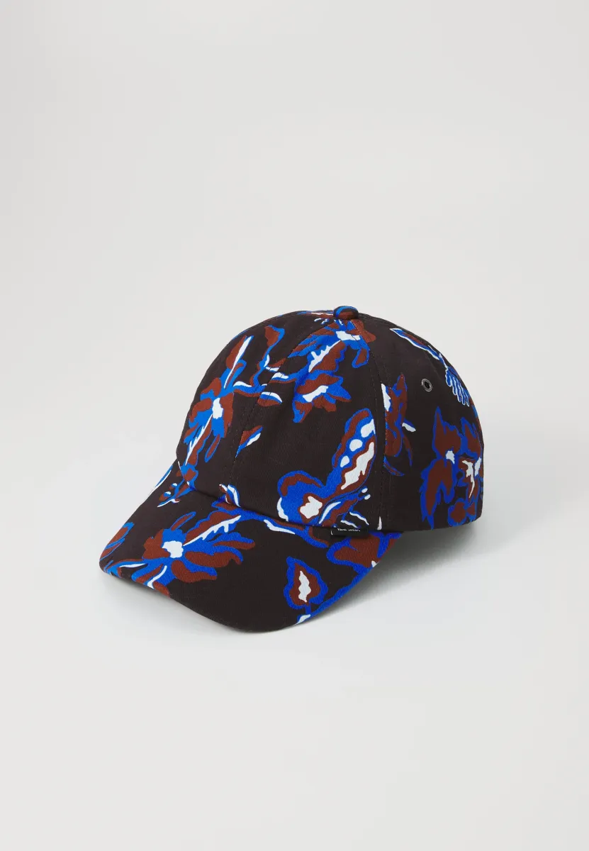 MEN HAT LINE PRINT - Cap - black/blue