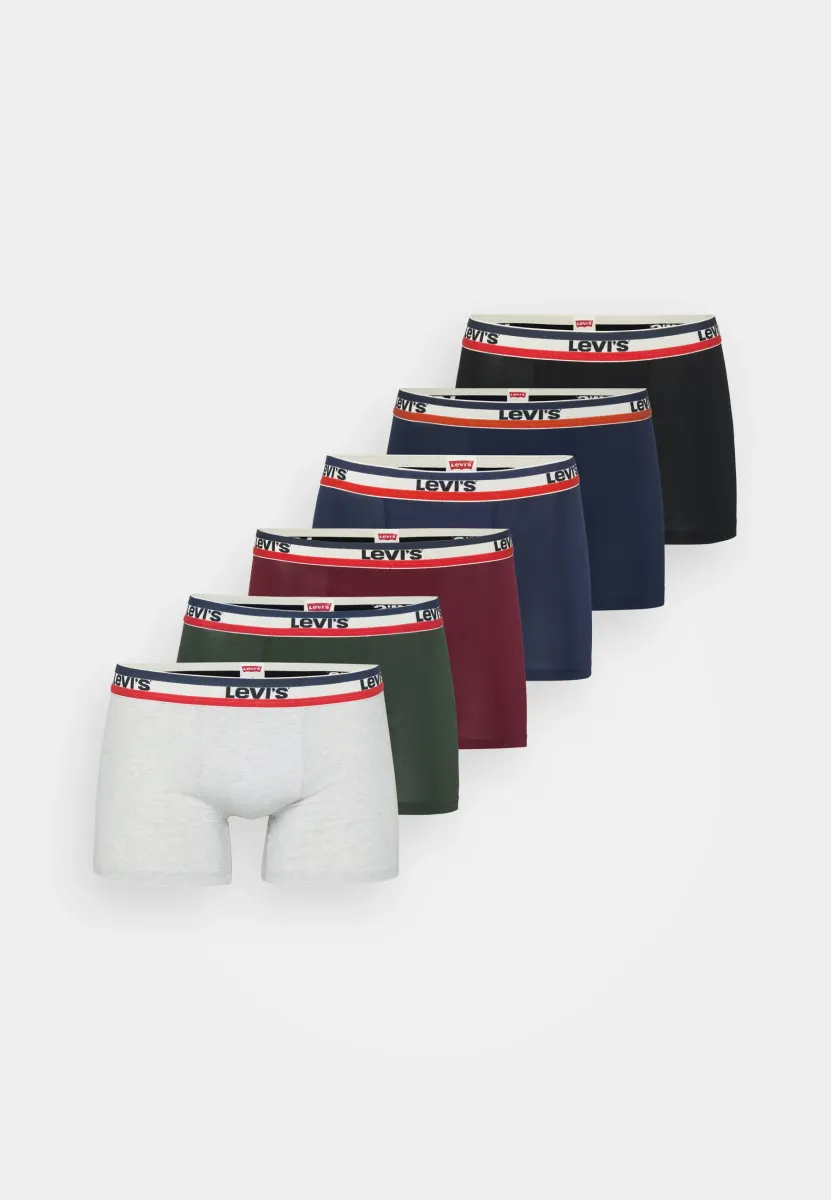 MEN LOGO 6 PACK - Boxer Briefs - black/white/dark green