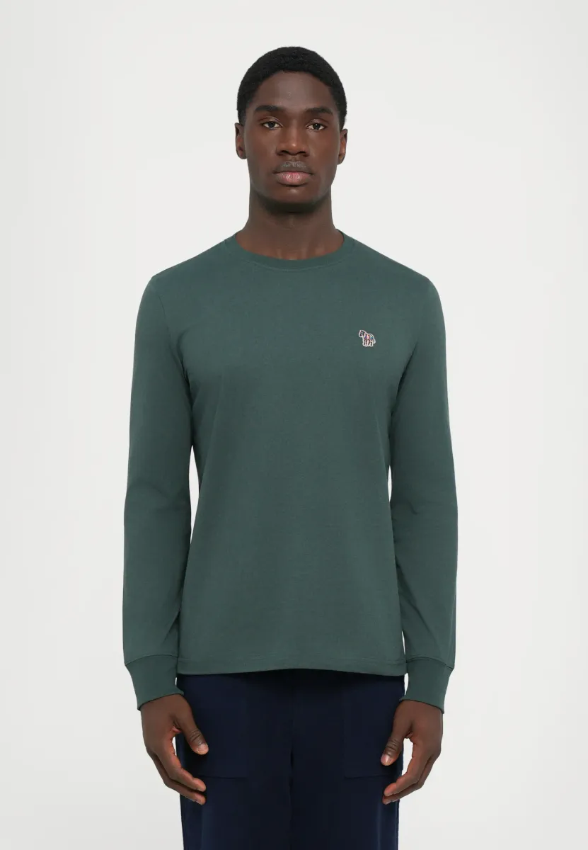 MEN LONG SLEEVE ZEBRA - Langarmshirt - green