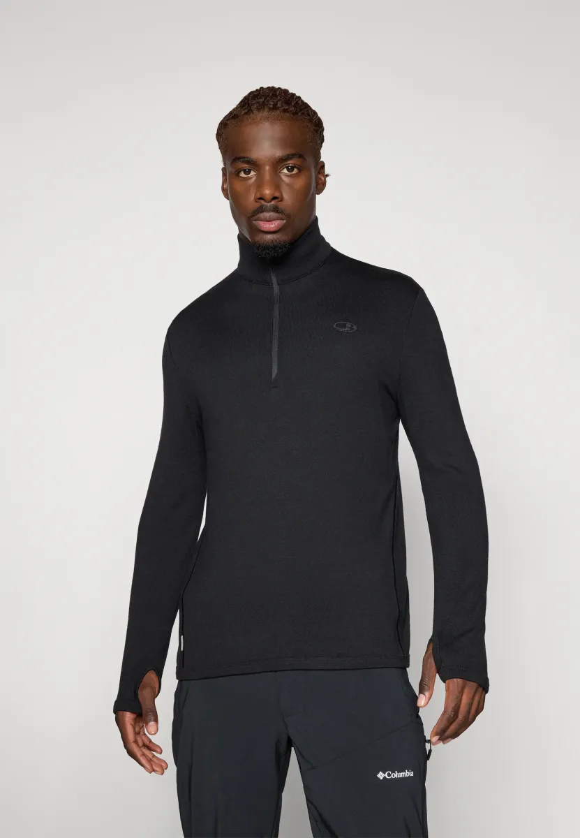 MEN ORIGINAL HALF ZIP - Strickpullover - black