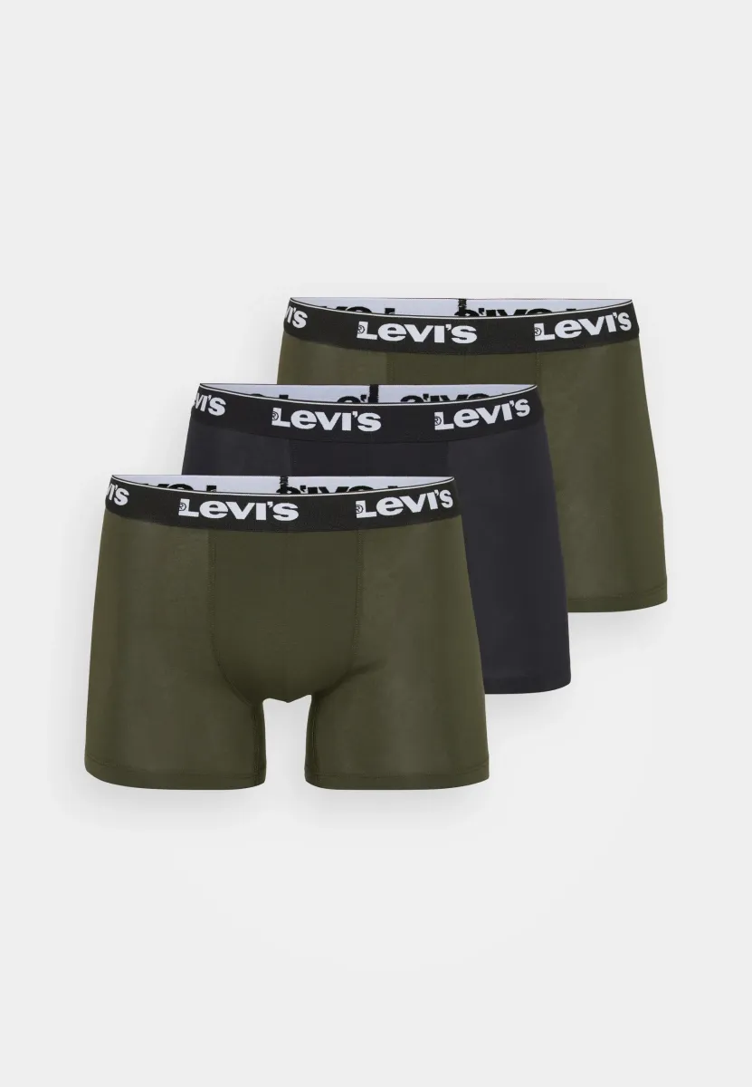 MEN REPEAT LOGO 3 PACK - Boxer Briefs - khaki/black