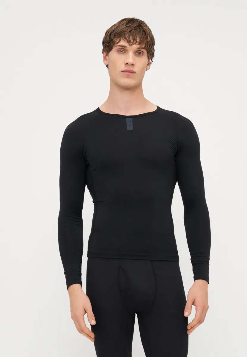 MENS BASE LAYER LONG SLEEVE - Unterhemd/-shirt - black