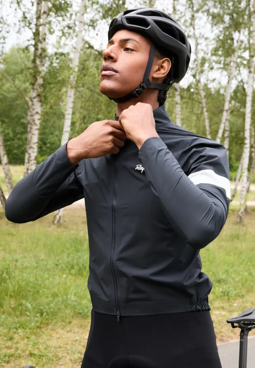 MENS CORE RAIN JACKET - Hardshelljacke - black/white