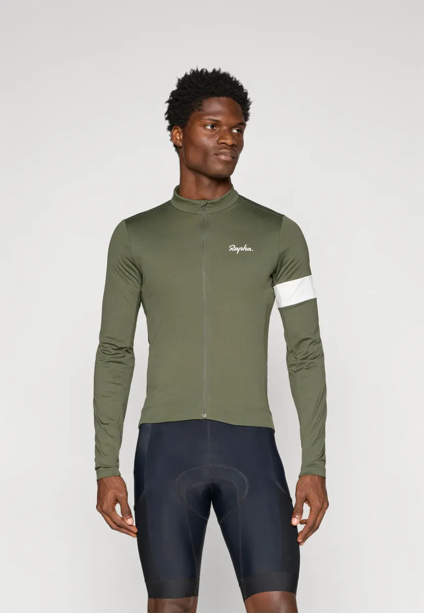 MENS CORE THERMAL LONG SLEEVE  - Cycling-Trikot - deep depths/white alyssum