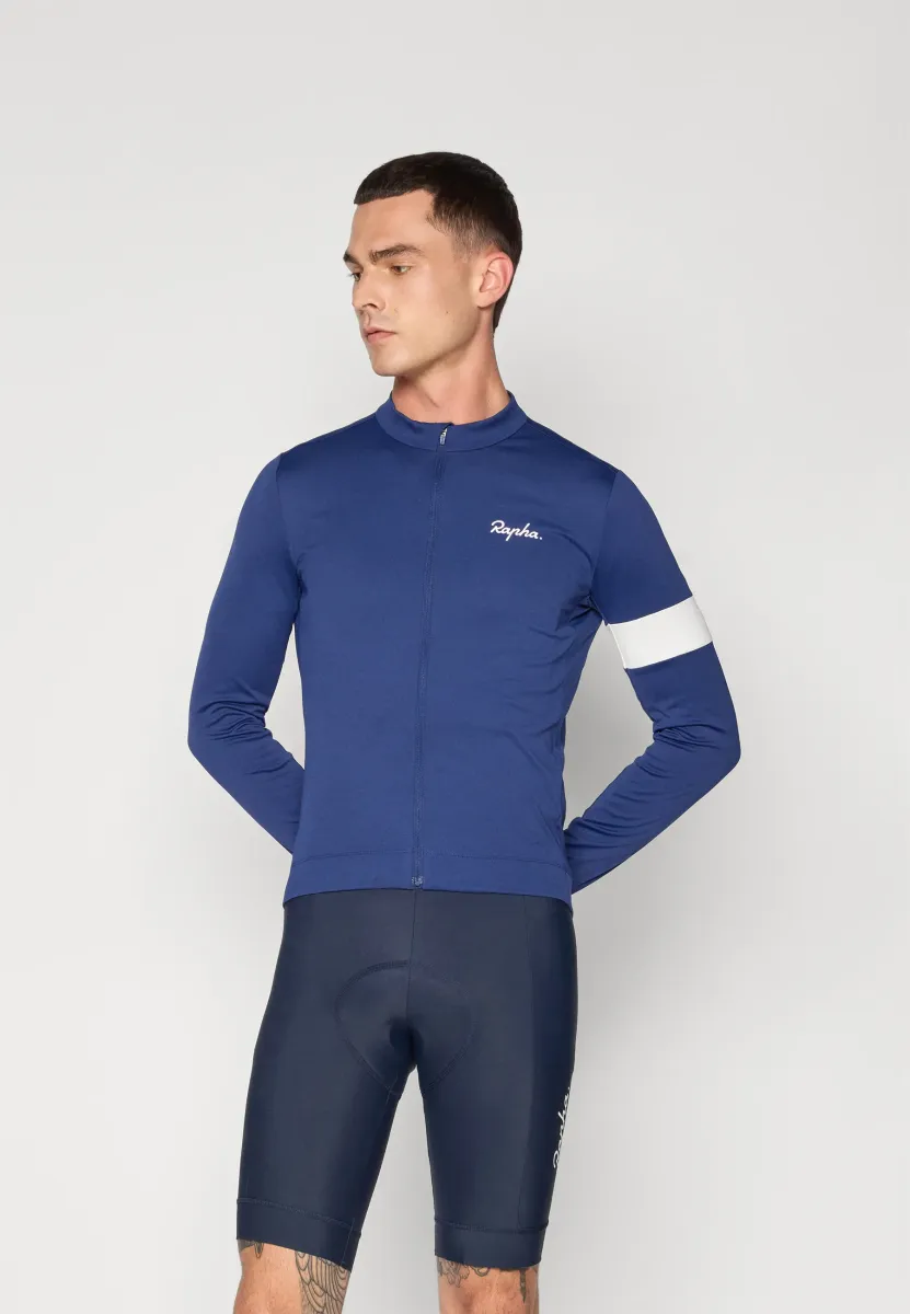 MENS CORE THERMAL LONG SLEEVE  - Cycling-Trikot - navy/white