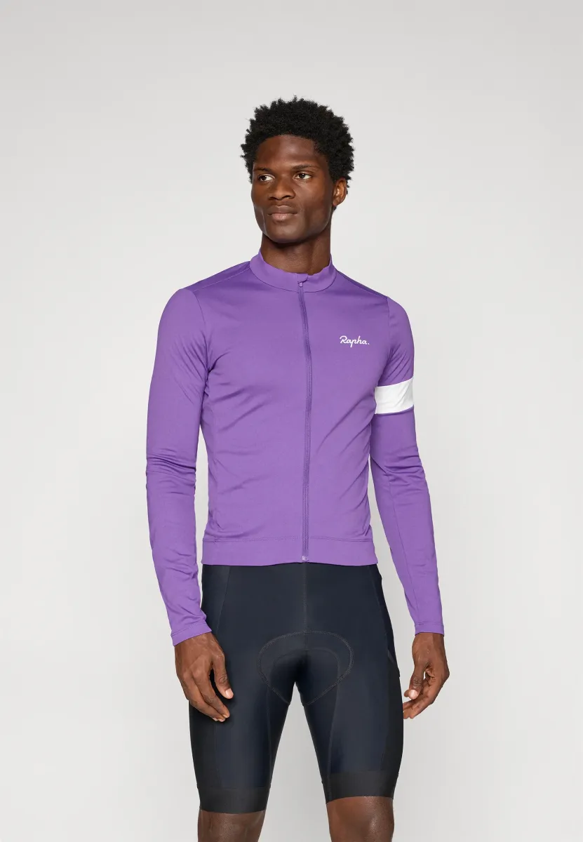 MENS CORE THERMAL LONG SLEEVE  - Cycling-Trikot - ultraviolet/white