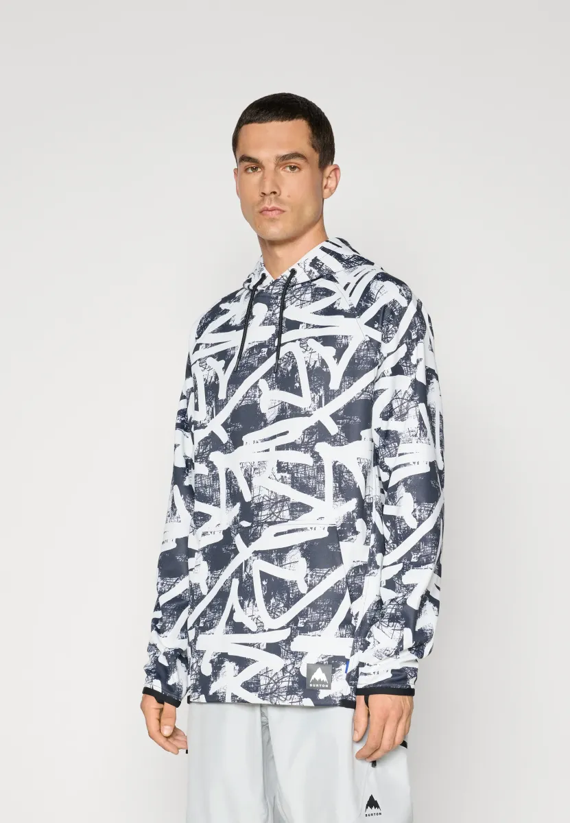 MENS CROWN WEATHERPROOF - Fleecepullover - black/white