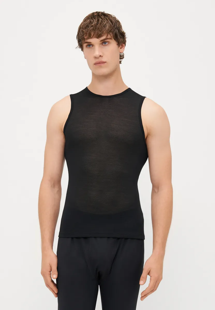 MENS LIGHTWEIGHT BASE LAYER SLEEVELESS - Unterhemd/-shirt - black