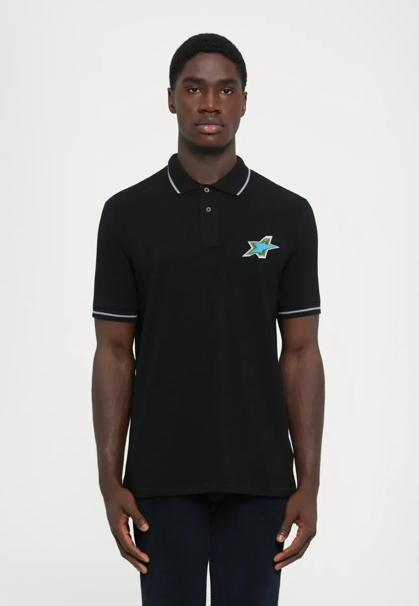 MENS STAR - Poloshirt - black