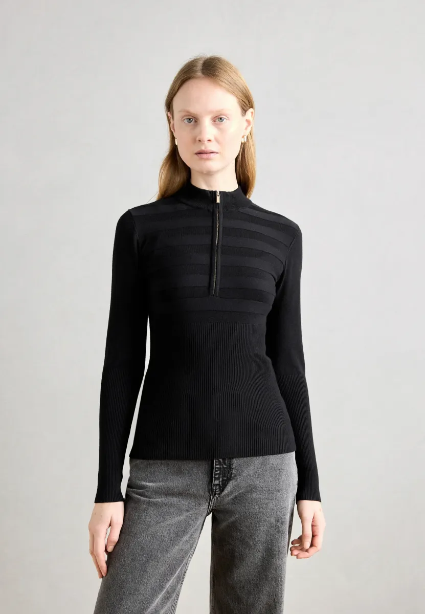 MENZIP - Strickpullover - noir