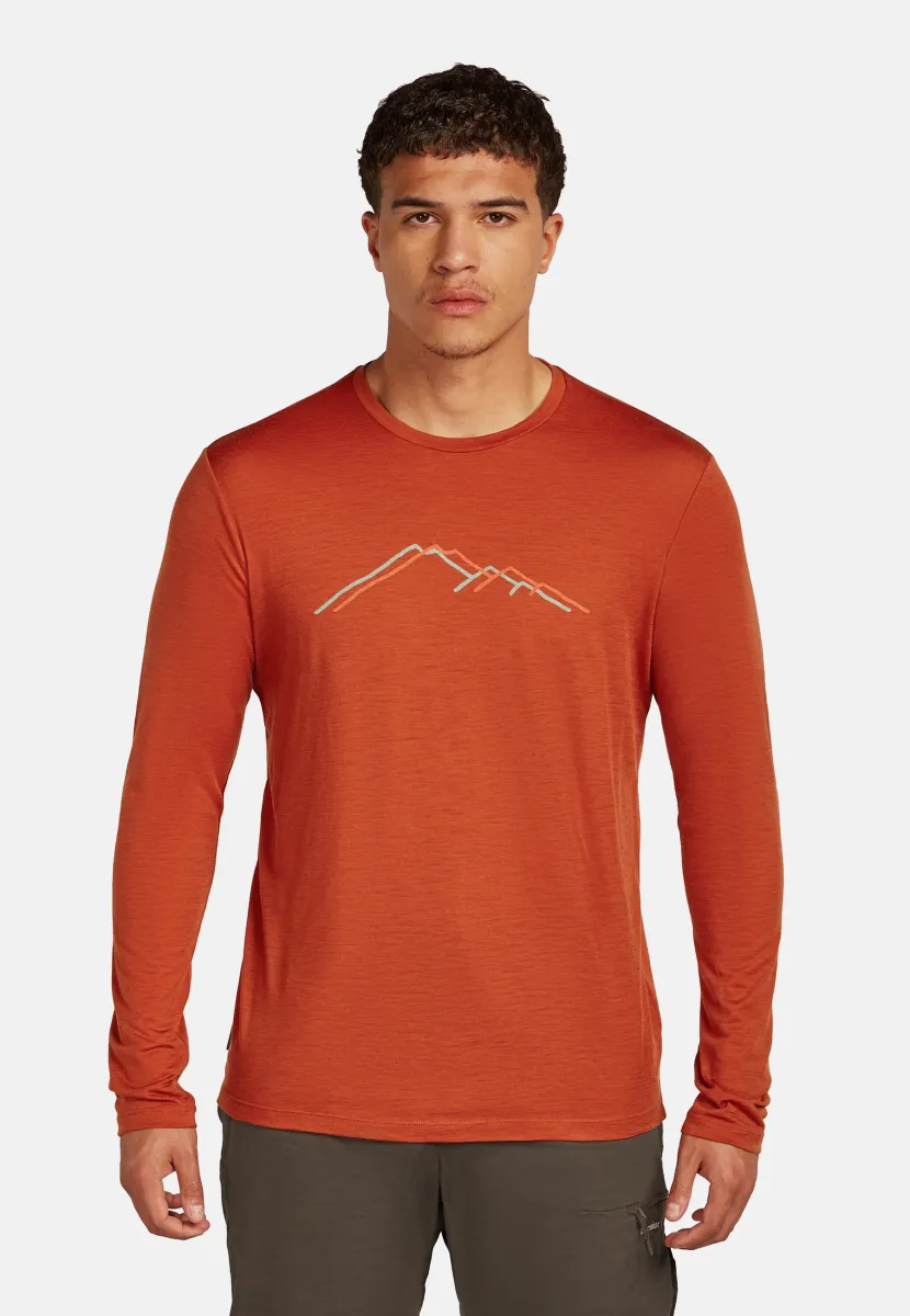 MER 150 LS RAIN RIDGE - Langarmshirt - agate