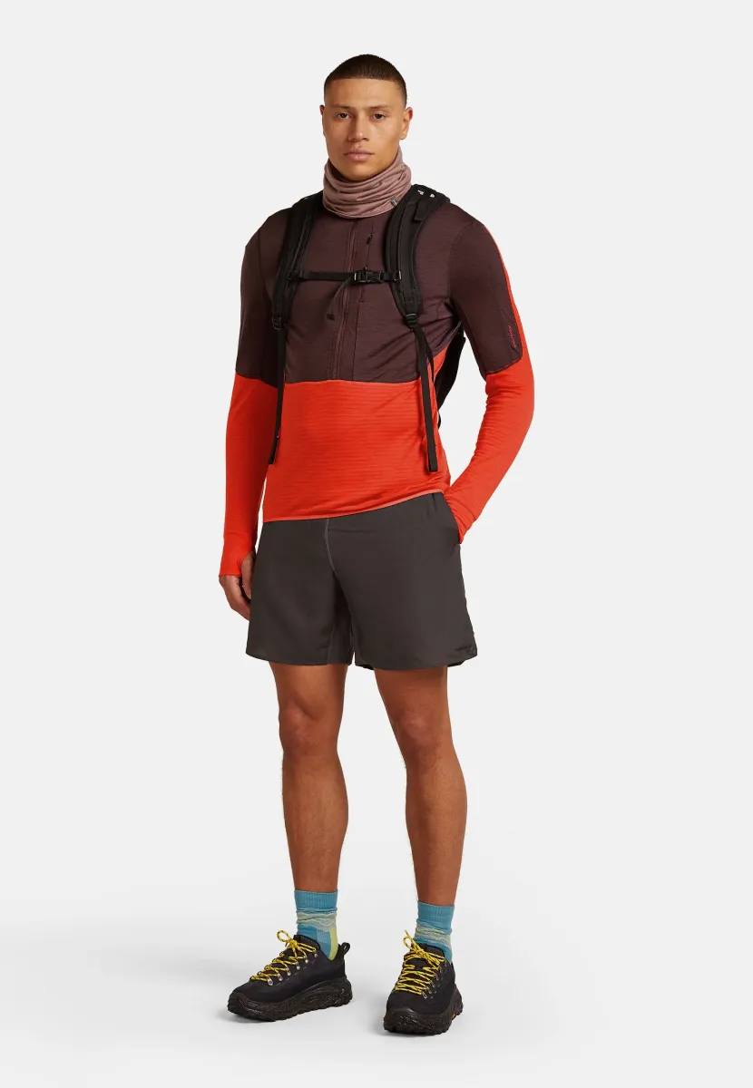 MER 200 DESCENDER LS HALF - Fleecepullover - java fervid cb