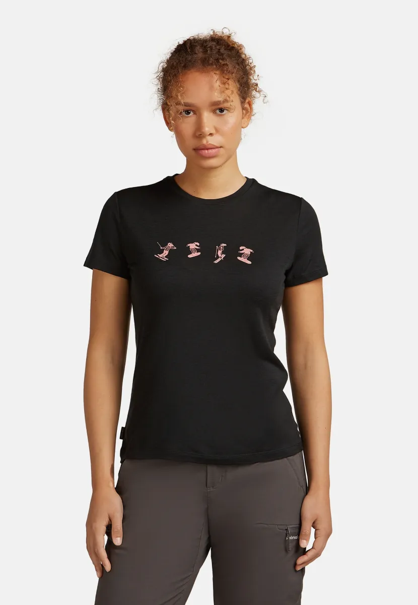 MER TECH LITE SS SNOW DAY - T-Shirt print - black