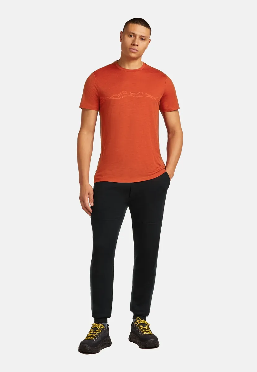 MER TECHLITE SS MOUNTA PULSE - T-Shirt print - agate