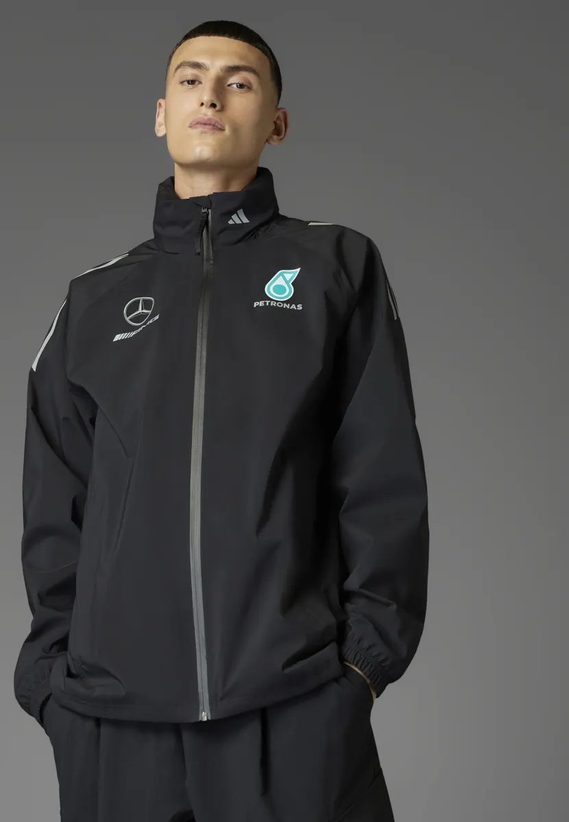 MERCEDES - AMG PETRONAS FORMULA ONE TEAM MECHANICS RAIN MEN - Trainingsjacke - black   reflective silver