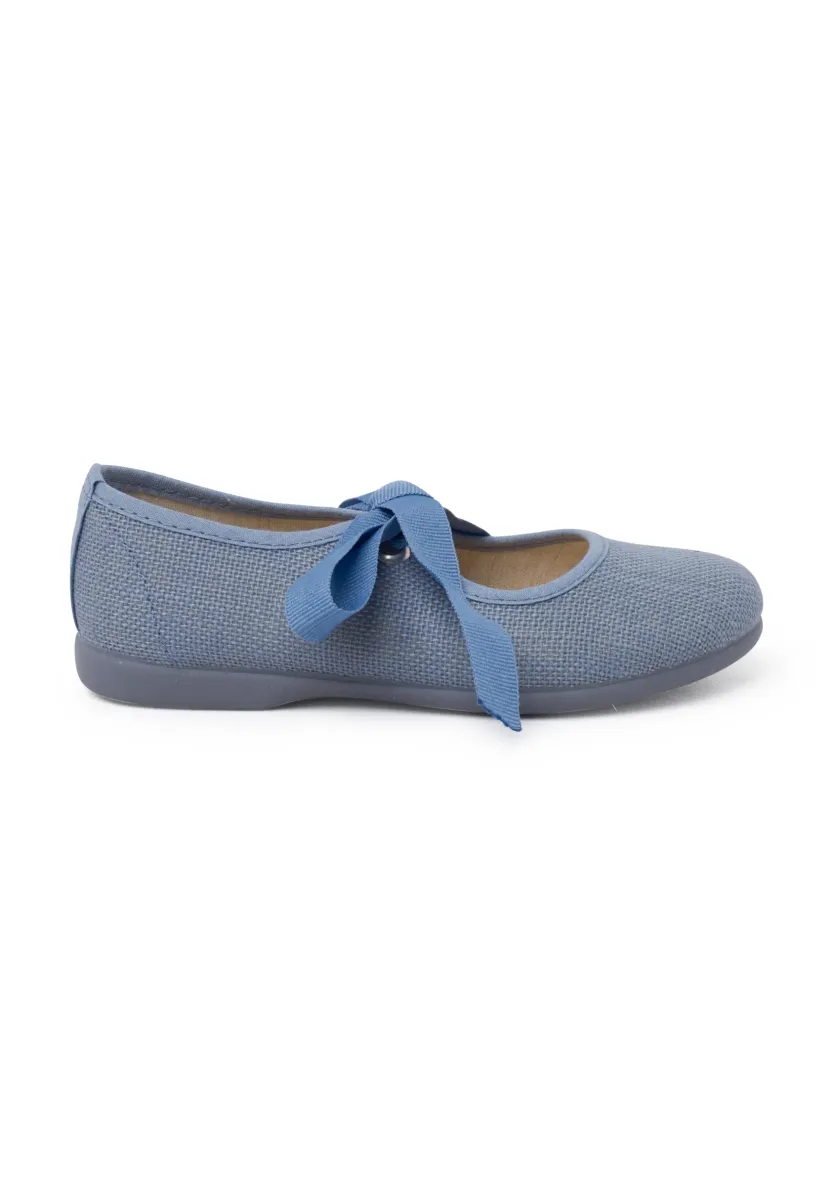 MERCEDITAS CIERRE LAZO FAYA - Riemchenballerina - azul