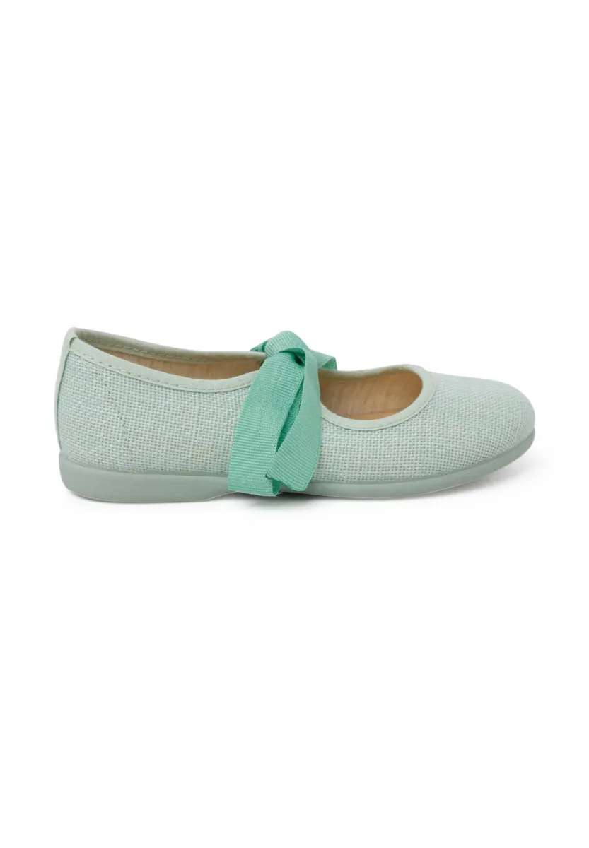 MERCEDITAS CIERRE LAZO FAYA - Riemchenballerina - menta