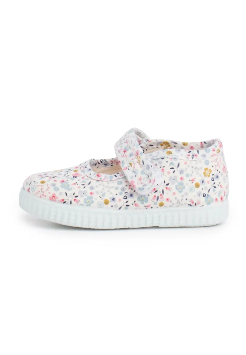 MERCEDITAS ESTAMPADO FLORES TIRA ADHERENTE - Lauflernschuh - flores