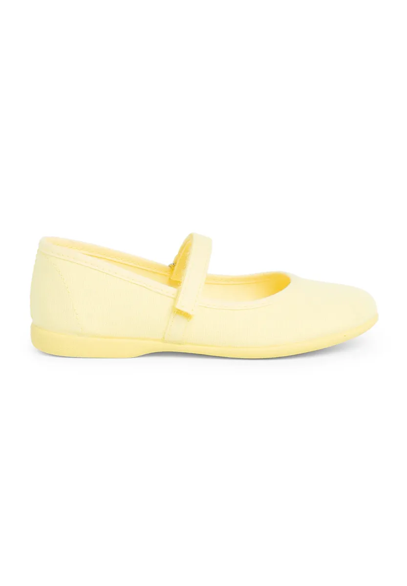 MERCEDITAS TIRA ADHERENTE FINA - Lauflernschuh - amarillo limón