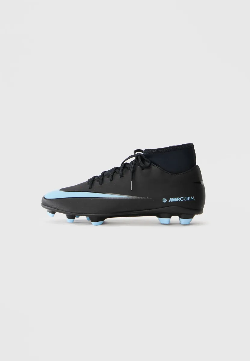 MERCURIAL SUPERFLY 10 CLUB FG/MG - Fußballschuhe für festen Untergrund - black/ice blue
