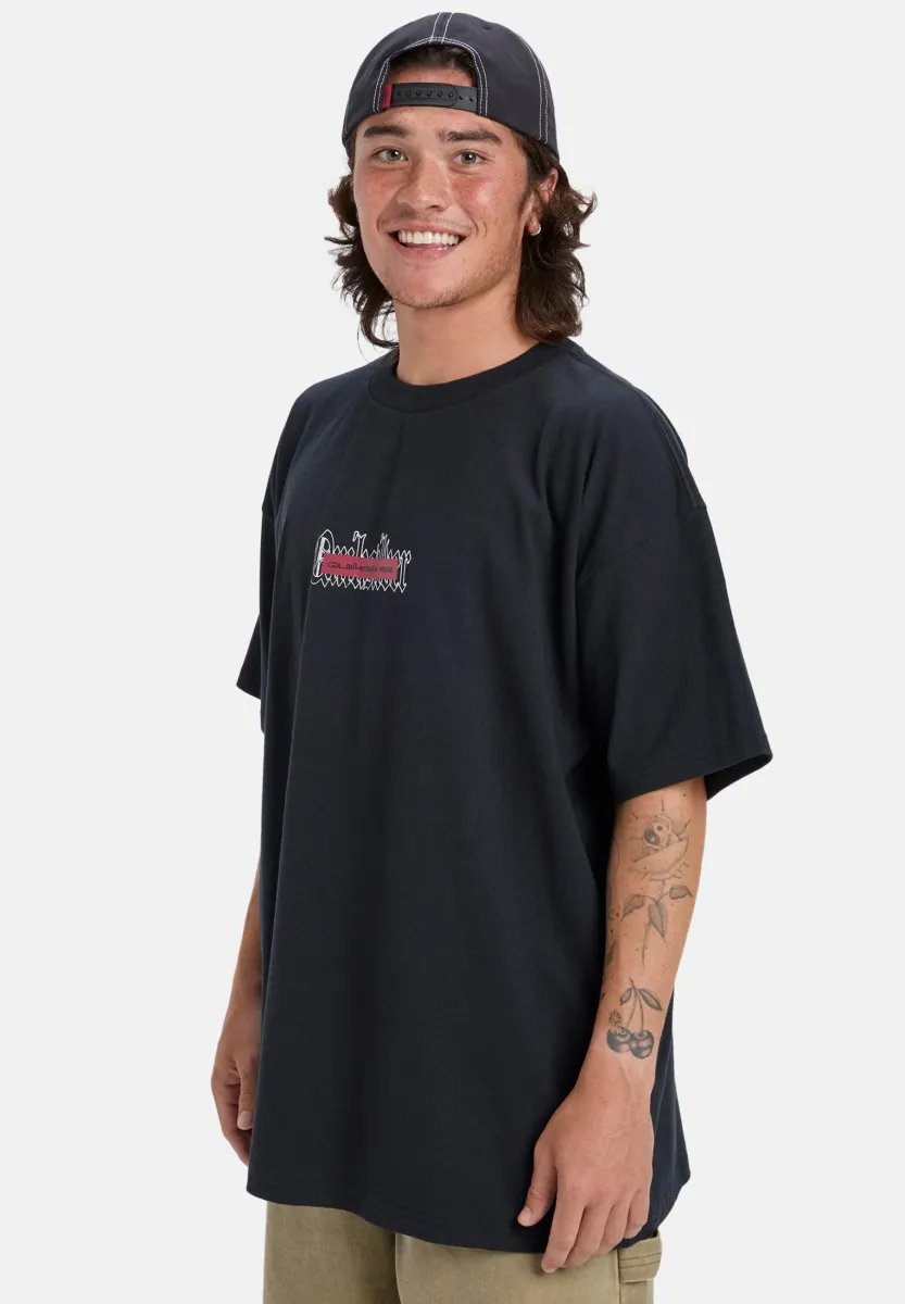 MERCURY DOUBLE UP - T-Shirt print - black