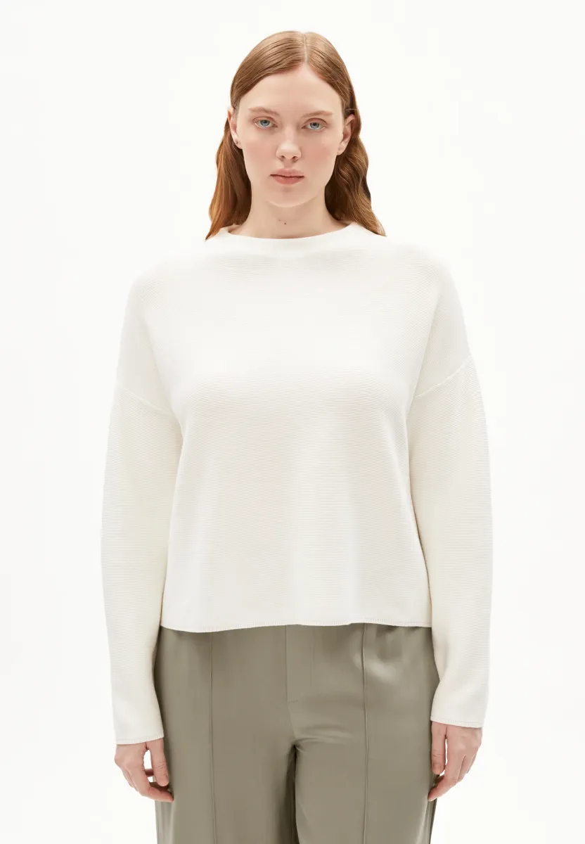 MERINAA - Strickpullover - light oatmilk