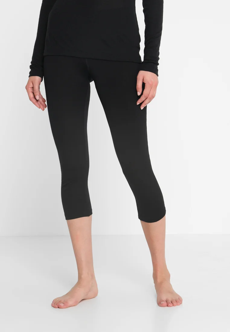 MERINO 200 MID WEIGHT OASIS 3/4 - Unterhose lang - BLACK
