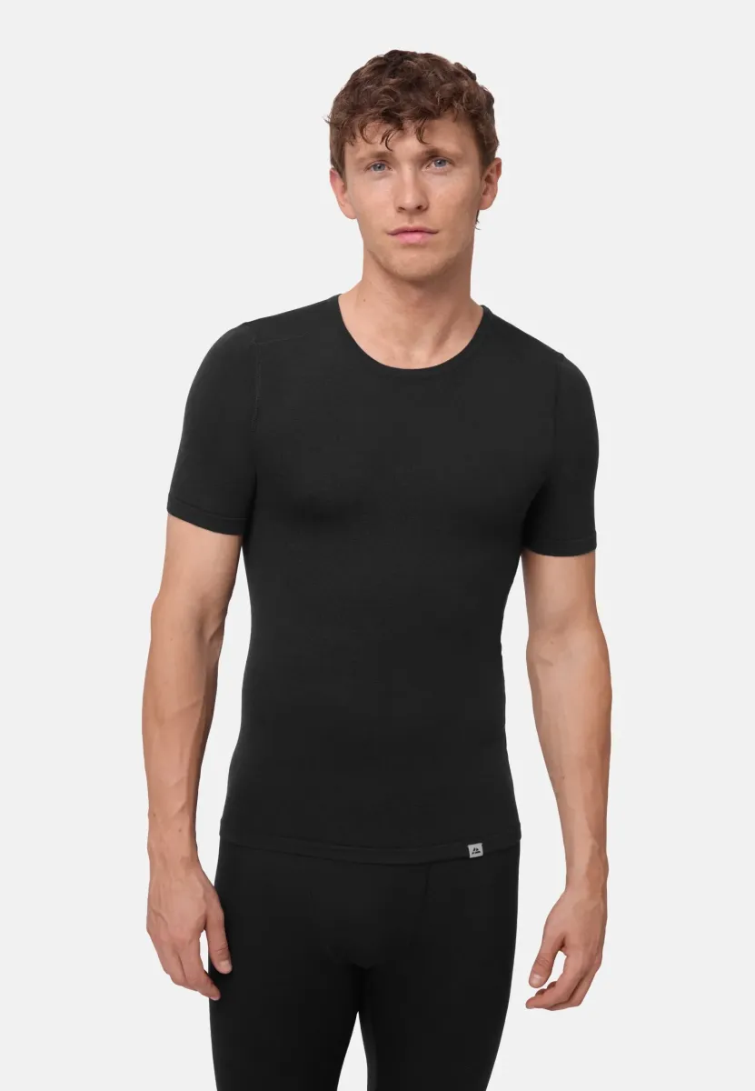 MERINO SHORT SLEEVE - T-Shirt basic - black