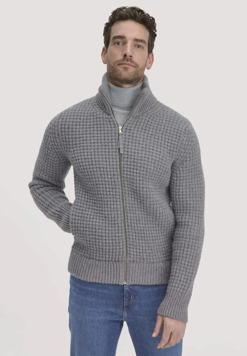 MERINO - Strickjacke - grau