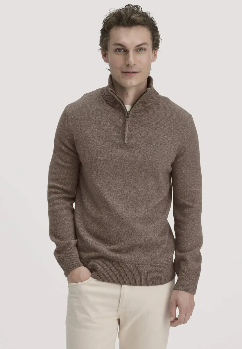 MERINO - Strickpullover - camel
