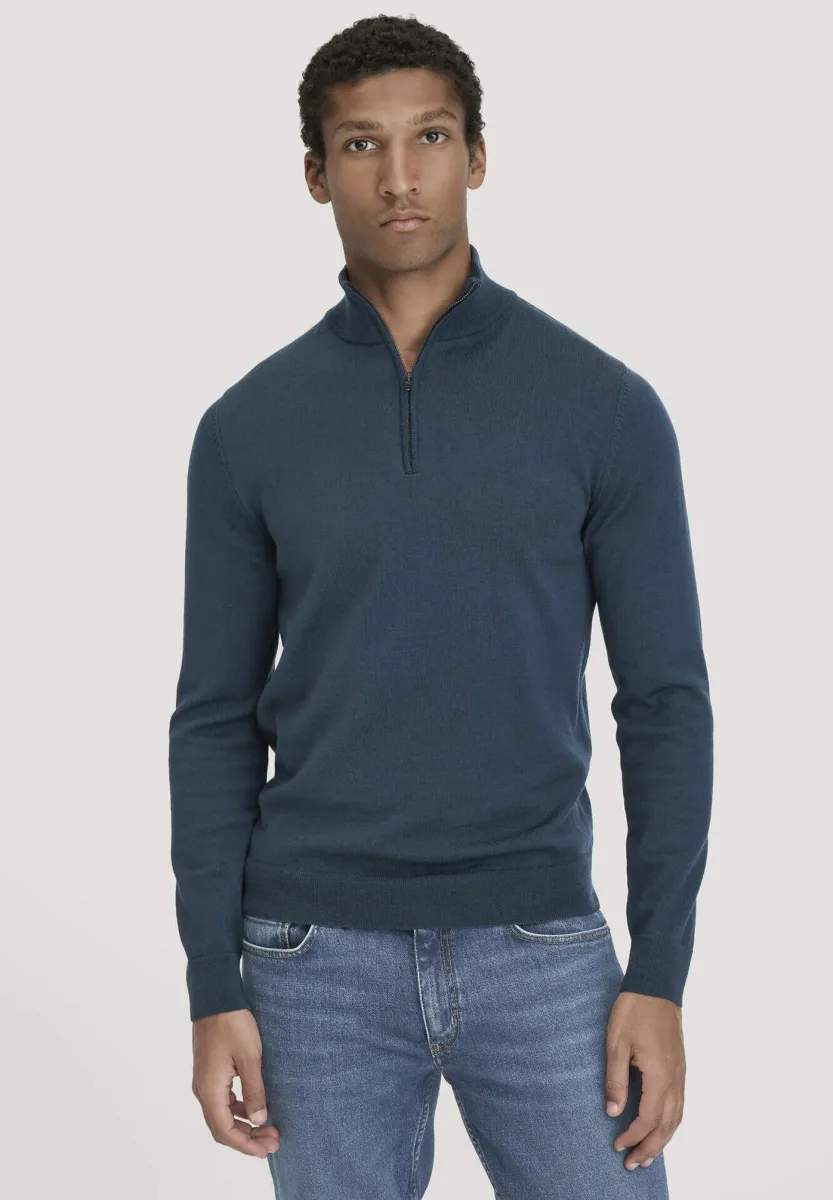MERINO - Strickpullover - dunkles petrol