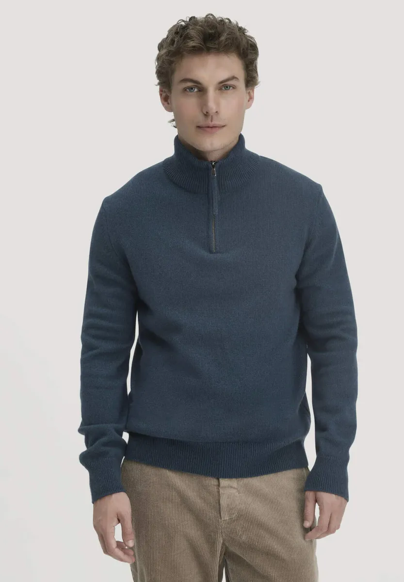 MERINO - Strickpullover - dunkles petrol