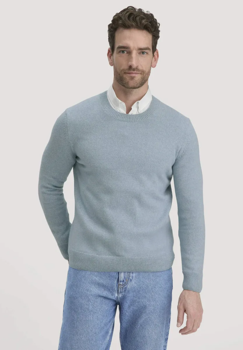 MERINO - Strickpullover - helles jeansblau