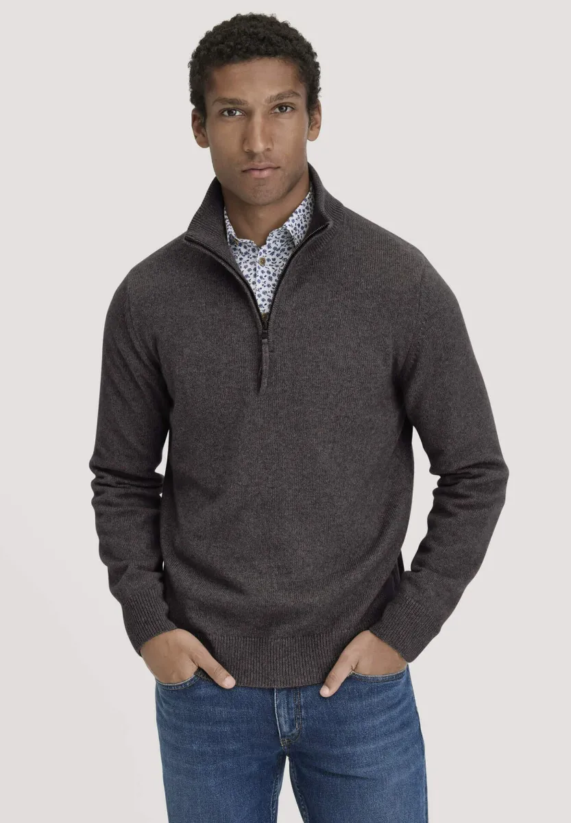 MERINO - Strickpullover - kaffeebraun