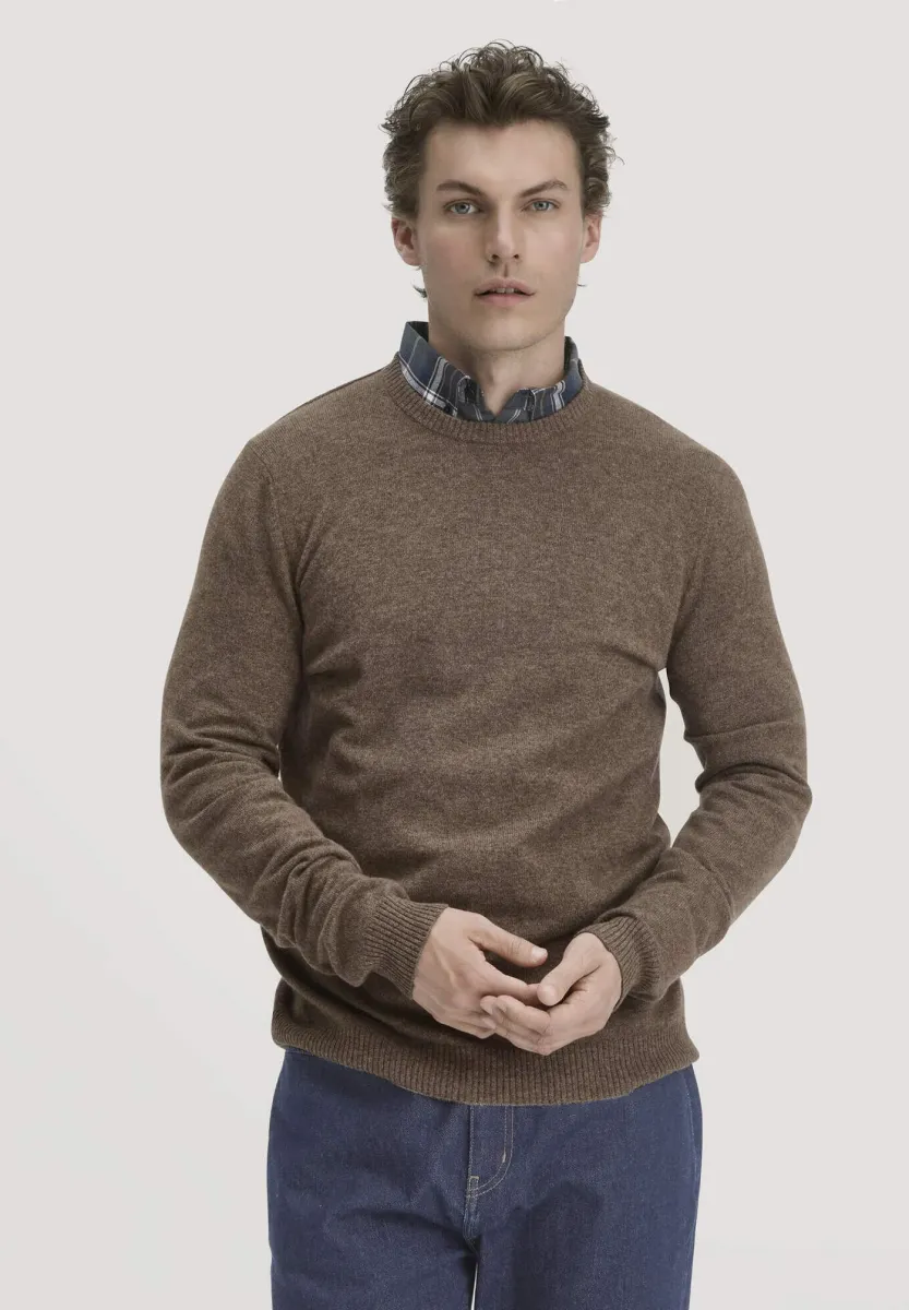 MERINO - Strickpullover - sand