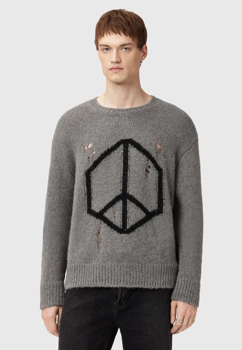 MESSAGE CREW - Strickpullover - gunmetal grey