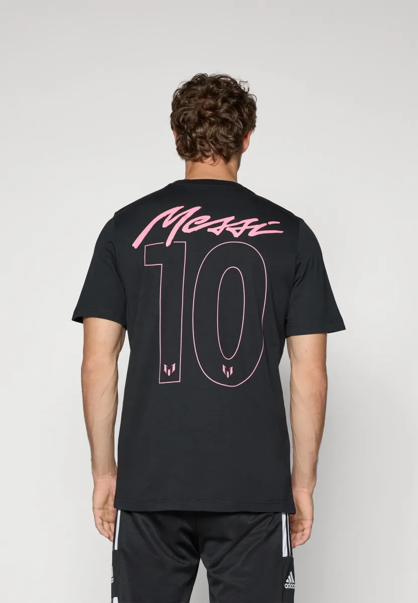 MESSI NAME&NUMBER GRAPHIC T-SHIRT - T-Shirt print - black