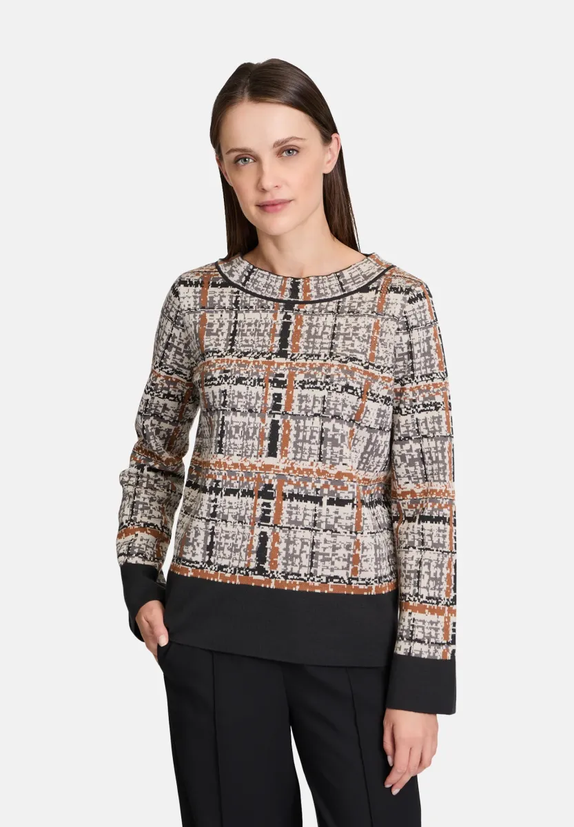 MET JACQUARD - Strickpullover - grey brown