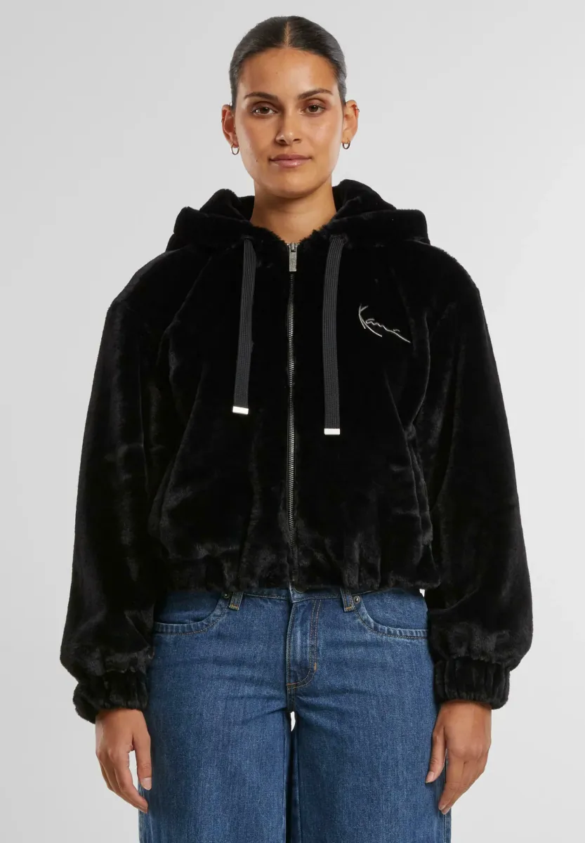 METAL SIGNATURE ZIP HOODIE - Winterjacke - black