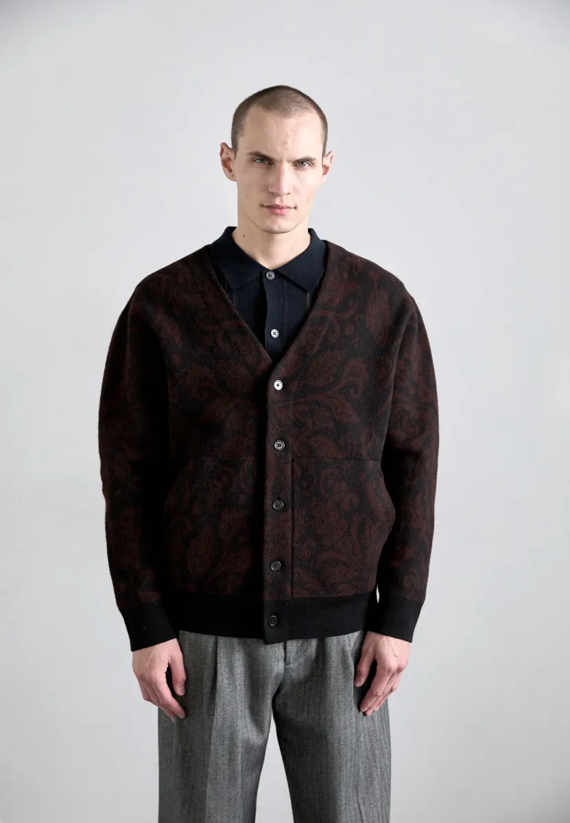 MICHAEL CARDIGAN - Strickjacke - black