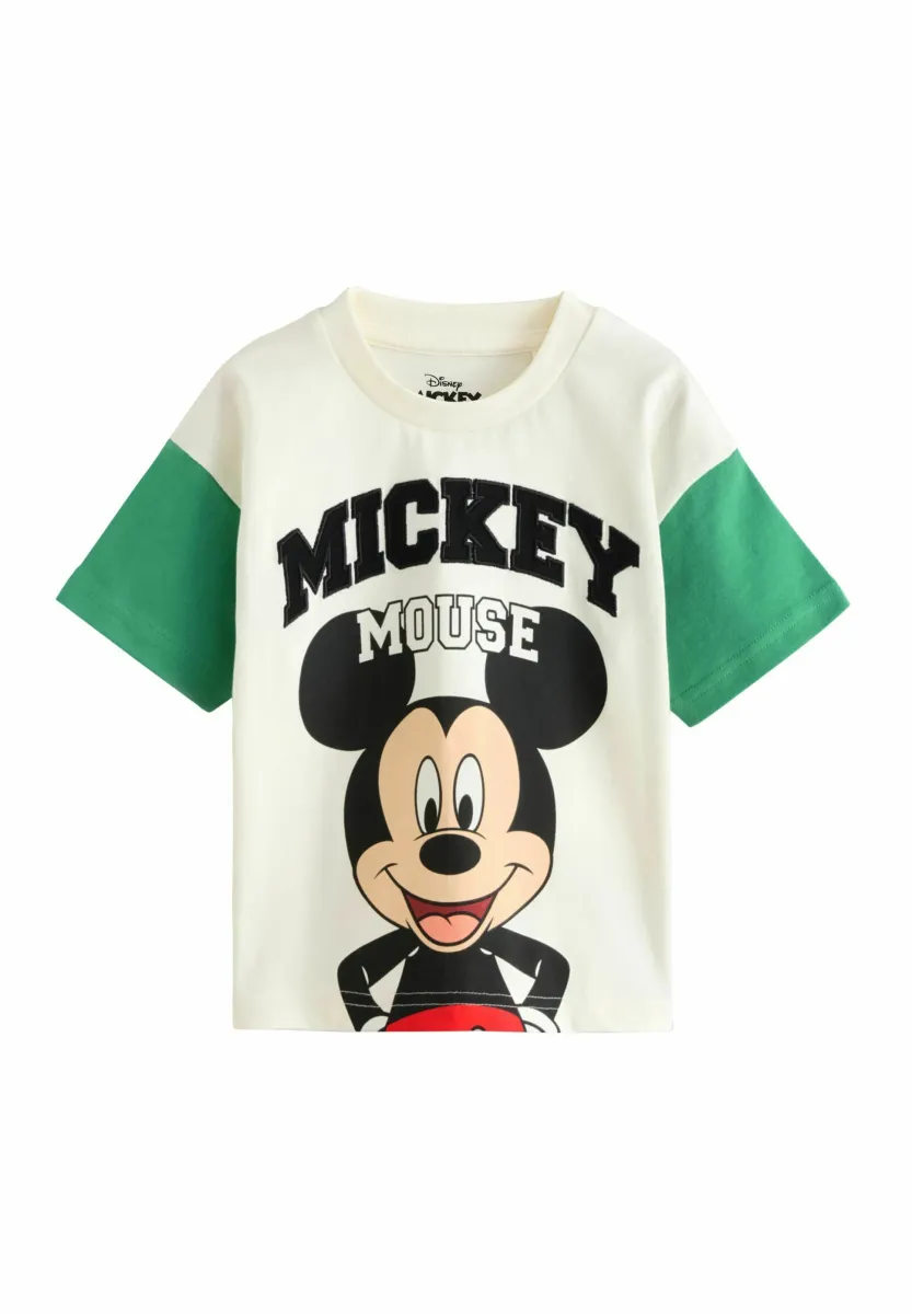 MICKEY MOUSE SHORT SLEEVE - T-Shirt print - white green