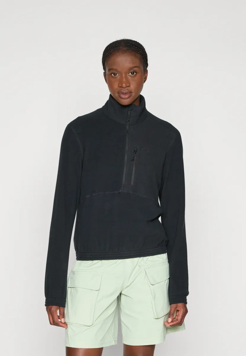 MID LAYER 1/2 ZIP CLASSIC - Fleecepullover - black