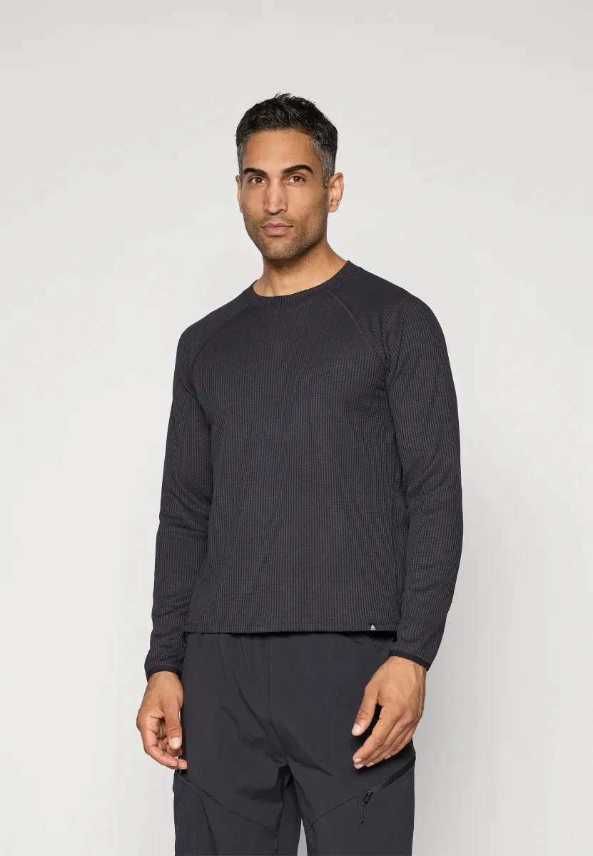 MID LAYER CUBIC - Langarmshirt - black