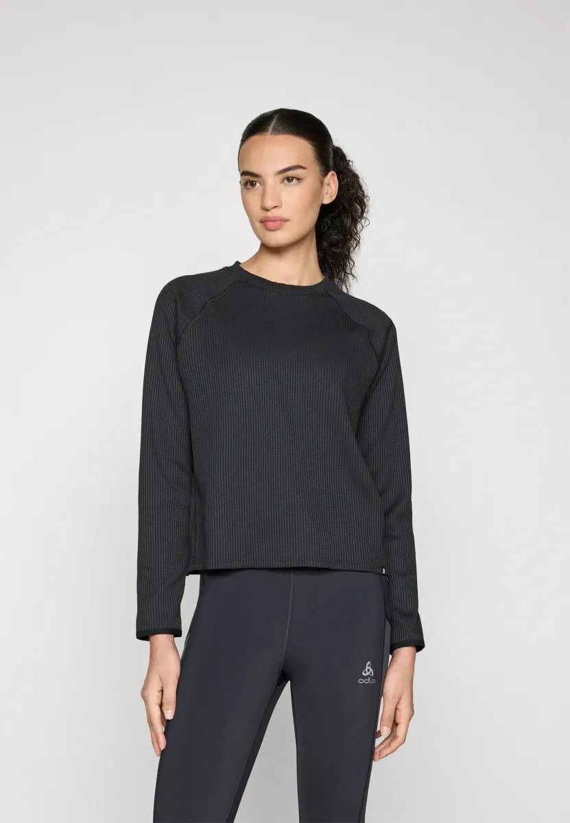 MID LAYER CUBIC - Langarmshirt - black