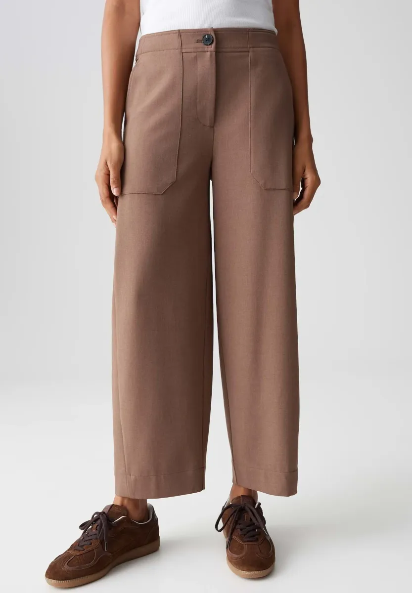 MID RISE RELAXED FIT - Stoffhose - cocoa