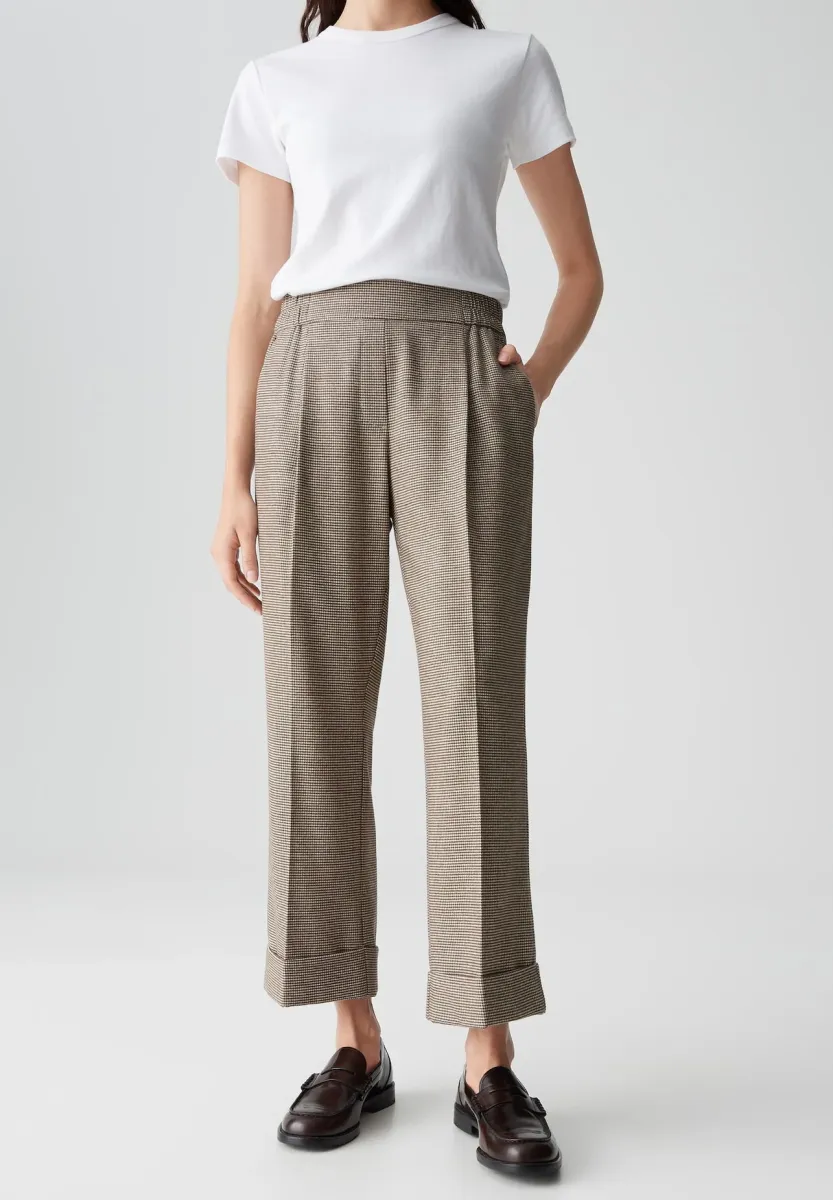 MID RISE RELAXED FIT - Stoffhose - cocoa